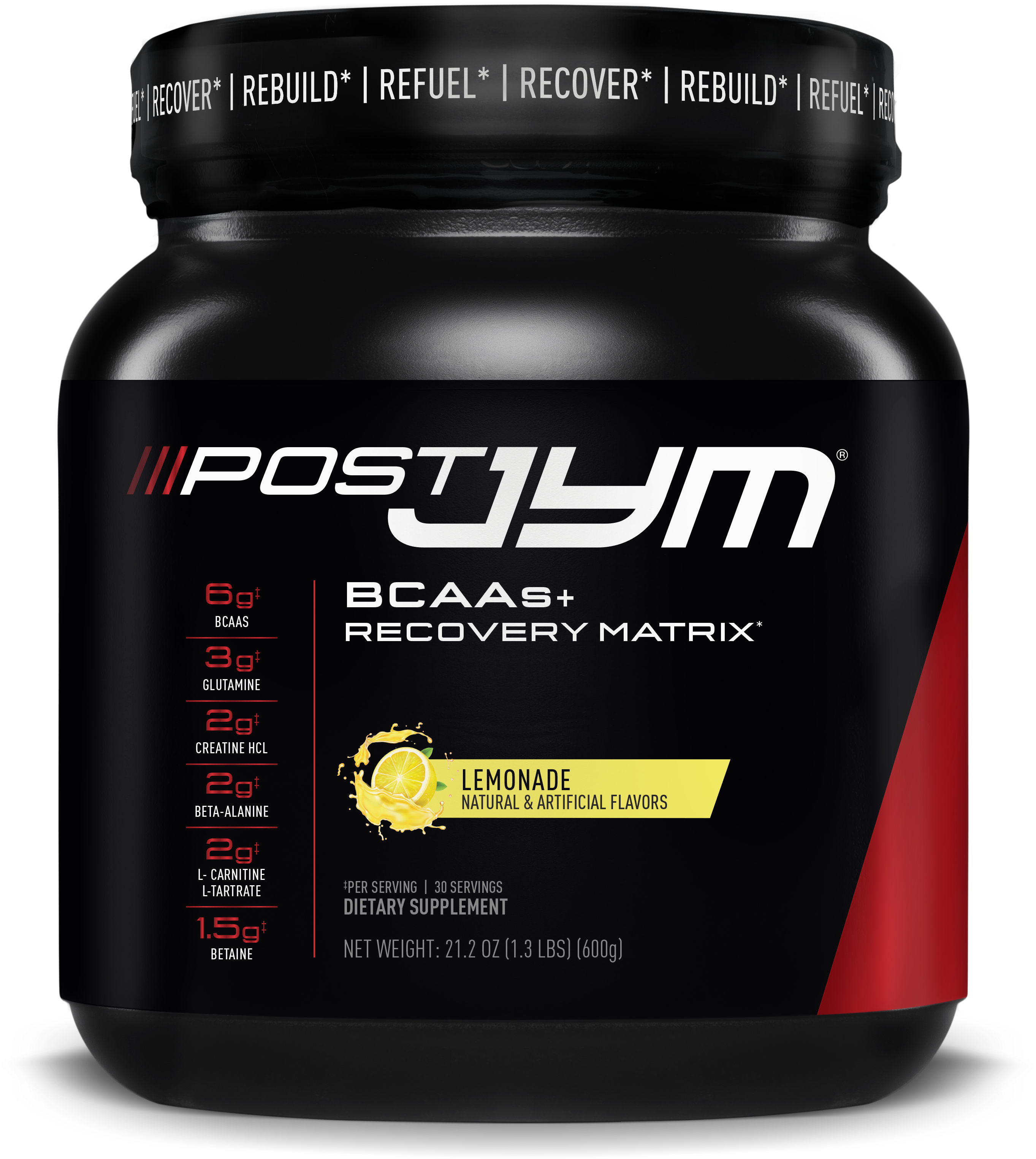 Post JYM BCAAs+ Recovery Matrix 600g - Lemonade